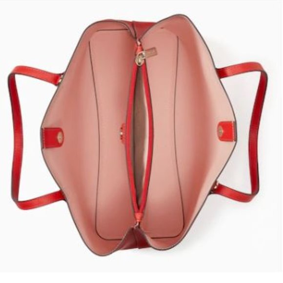 Kate Spade Harper Satchel In SO Heirloom Tomato Red NWT! - Picture 7 of 10